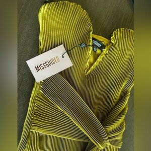 Strapless Yellow (CHARTREUSE) Dress - New with tags